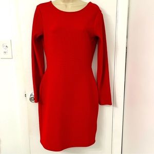 Express // red open back long sleeve dress ❤️ - NWOT!